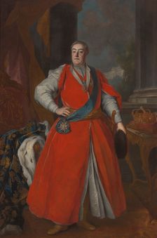 Portrait of Augustus III of Saxony (1696-1763), King of Poland, c1737. Creator: Louis de Silvestre