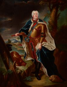 Portrait of Augustus III of Saxony (1696-1763), King of Poland, Mid-18th century. Creator: Unknown
