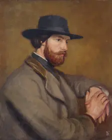 Portrait of Augustus John, R.A., c1898-1900. Creator: Benjamin Evans