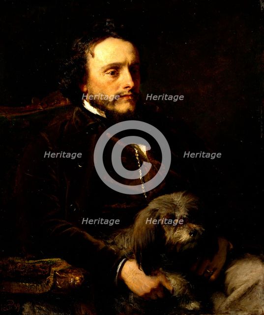 Portrait of Augustus Leopold Egg, R.A., 1859. Creator: John Phillip.
