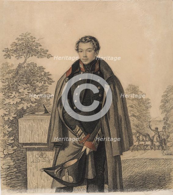 Portrait of A.W. Raevsky , Early 1820s. Creator: Hampeln, Carl, von (1794-after 1880).