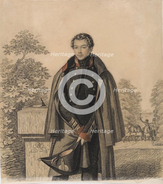 Portrait of A.W. Raevsky , Early 1820s. Creator: Hampeln, Carl, von (1794-after 1880).