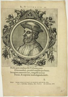 Portrait of B. Victorius, published 1574. Creators: Unknown, Johannes Sambucus