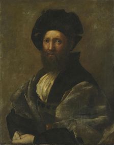 Portrait of B. Castiglione. Copy after Raphael, probably 1878-1879. Creator: Hans Heyerdahl