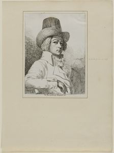 Portrait of B. Reading, Engraver, June 16, 1798. Creator: Samuel de Wilde