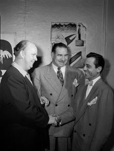 Portrait of Boyd Raeburn and Edwin A. Finckel, Edwin A. Finckel's home..., N.Y., ca. July 1946. Creator: William Paul Gottlieb