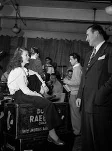 Portrait of Boyd Raeburn and Ginnie Powell, Nola's, New York, N.Y., ca. Feb. 1947. Creator: William Paul Gottlieb