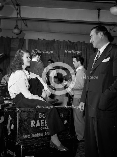 Portrait of Boyd Raeburn and Ginnie Powell, Nola's, New York, N.Y., ca. Feb. 1947. Creator: William Paul Gottlieb.