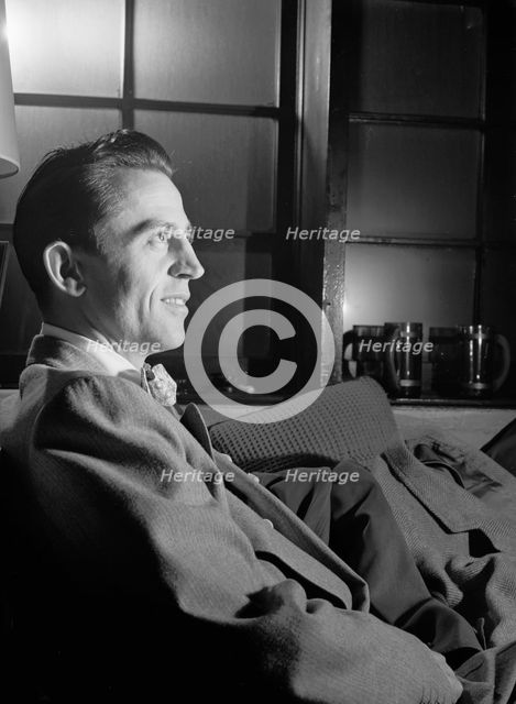 Portrait of Boyd Raeburn, Edwin A. Finckel's home, Greenwich Village, New York, N.Y., ca. July 1946. Creator: William Paul Gottlieb.