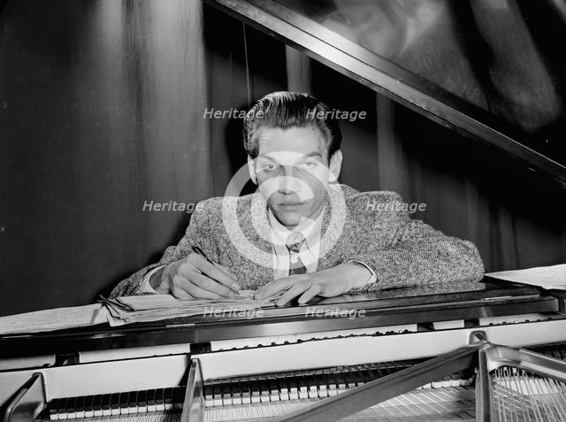 Portrait of Bob Graettinger, New York, N.Y., 1946. Creator: William Paul Gottlieb.