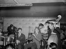 Portrait of Bob Wilber, Johnny Glazel, Dick Wellstood, Charlie Traeger..., New York, ca. Dec. 1946. Creator: William Paul Gottlieb