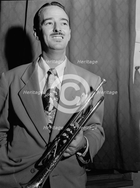 Portrait of Bobby Hackett, Paramount Theater, New York, N.Y., ca. Aug. 1946. Creator: William Paul Gottlieb.