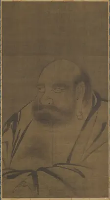 Portrait of Bodhidharma, 14th century. Creator: Unknown