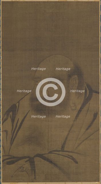 Portrait of Bodhidharma, 14th century. Creator: Unknown.