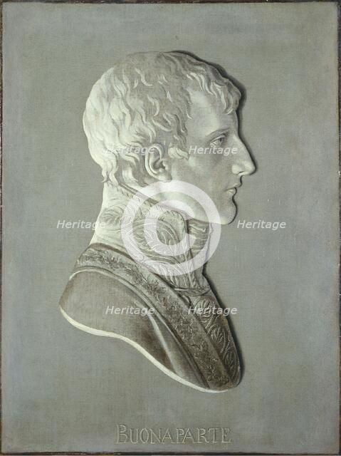 Portrait of Bonaparte (1769-1821), first consul, between 1799 and 1804. Creator: Piat Joseph Sauvage.