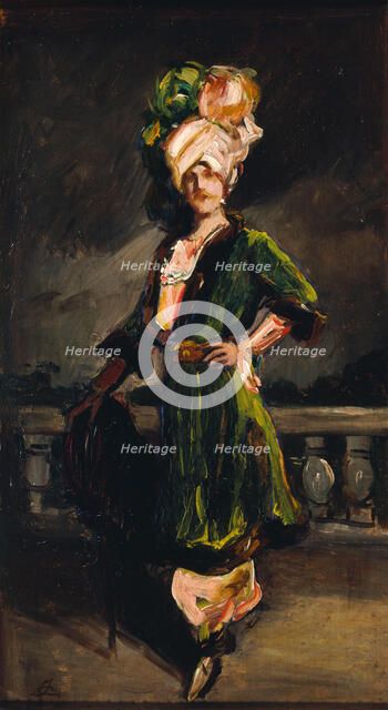 Portrait of Boniface de Castellane (1867-1932), in costume for the "Persian ball" of..., 1912. Creator: Cayron; Jules (1868-1944).