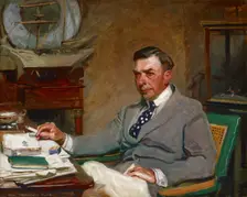 Portrait of Booth Tarkington, 1916. Creator: James Montgomery Flagg