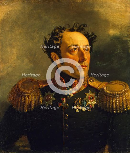 Portrait of Boris Ya. Knyazhnin (1777-1854) (2nd), 1822. Creator: Workshop of George Dawe.