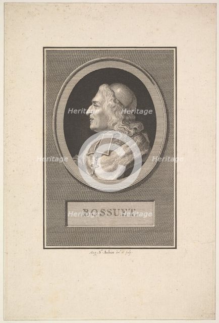 Portrait of Bossuet, 1803. Creator: Augustin de Saint-Aubin.