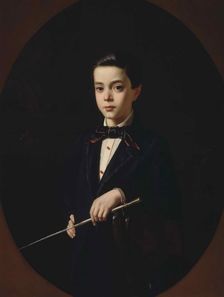 Portrait of B.A. Naryshkin as child, 1854