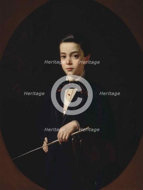 Portrait of B.A. Naryshkin as child, 1854.