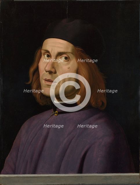 Portrait of Battista Fiera, c.1508. Artist: Costa, Lorenzo (1460-1535)