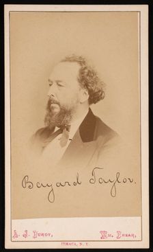 Portrait of Bayard Taylor (1825-1878), Before 1878. Creator: Purdy & Frear