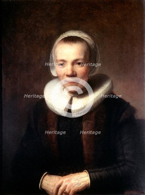 'Portrait of Baartje Martens-Doomer', c1640. Artist: Rembrandt Harmensz van Rijn    