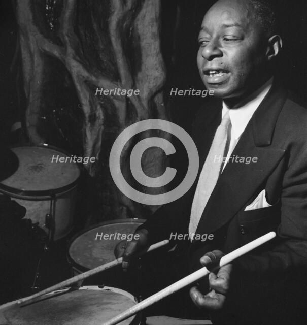 Portrait of Baby Dodds, Ole South, New York, N.Y., ca. Dec. 1946. Creator: William Paul Gottlieb.