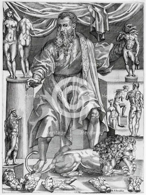 Portrait of Baccio Bandinelli, 1548. Creator: Niccolo della Casa.