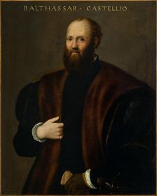 Portrait of Baldassare Castiglione, Between 1540 and 1552. Creator: Campi, Bernardino (1522-1591)