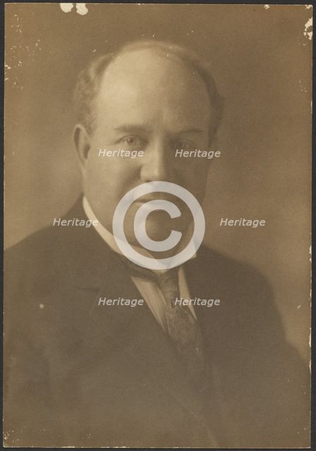 Portrait of Balding Man, 1907-1943. Creator: Louis Fleckenstein.