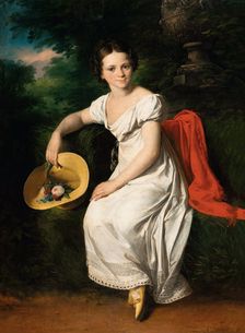 Portrait of ballet dancer Tatyana Karpakova (1812-1842), 1828. Creator: Vasily Tropinin