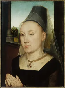 Portrait of Barbara van Vlaendenbergh, 1482. Creator: Memling; Hans (1433/40-1494)