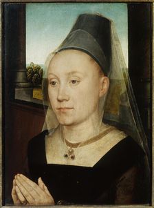Portrait of Barbara van Vlaendenbergh, 1482. Creator: Memling; Hans (1433/40-1494)