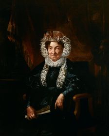 Portrait of Barbara Brodowicz, 1834. Creator: Rafal Hadziewicz