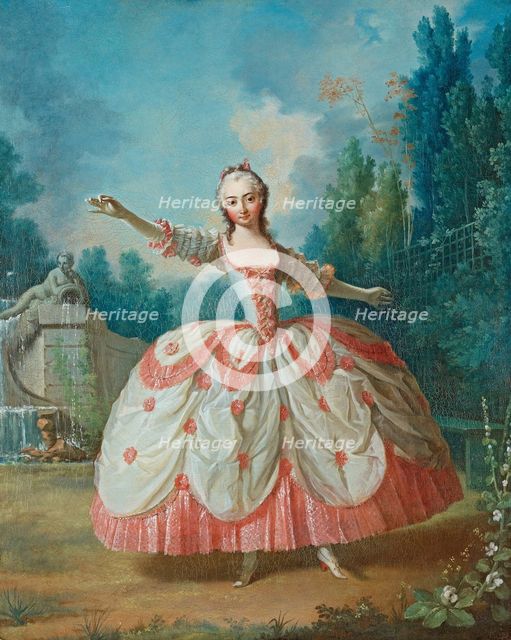 Portrait of Barbara Campanini (1721-1799), known as La Barbarina, 1721. Artist: Delaroche, Jean Philippe (1710-1767)