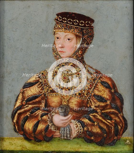 Portrait of Barbara Radziwill (1520-1551), Queen of Poland and Grand Duchess of Lithuania, c. 1565.