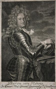 Portrait of Baron Carl Ewald von Roenne (1663–1716). Artist: Anonymous