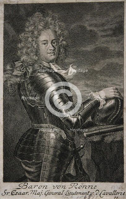 Portrait of Baron Carl Ewald von Roenne (1663–1716). Artist: Anonymous  
