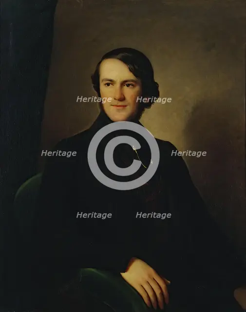 Portrait of Baron Alexander Stieglitz, 1844. Creator: Charles Auguste Guillaume Steuben.