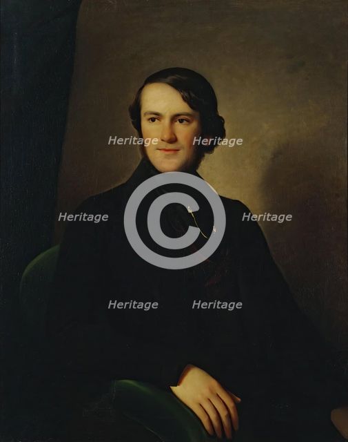 Portrait of Baron Alexander Stieglitz, 1844. Creator: Charles Auguste Guillaume Steuben.