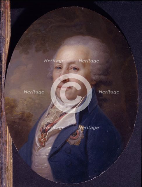 Portrait of baron Alexei Ivanovich Vasilyev (1742-1807), 1794. Artist: Borovikovsky, Vladimir Lukich (1757-1825)