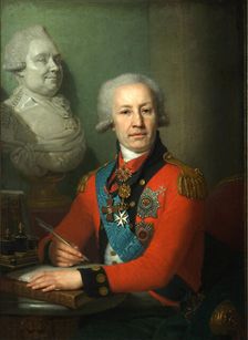 Portrait of baron Alexei Vasilyev, 1800. Artist: Borovikovsky, Vladimir Lukich (1757-1825)