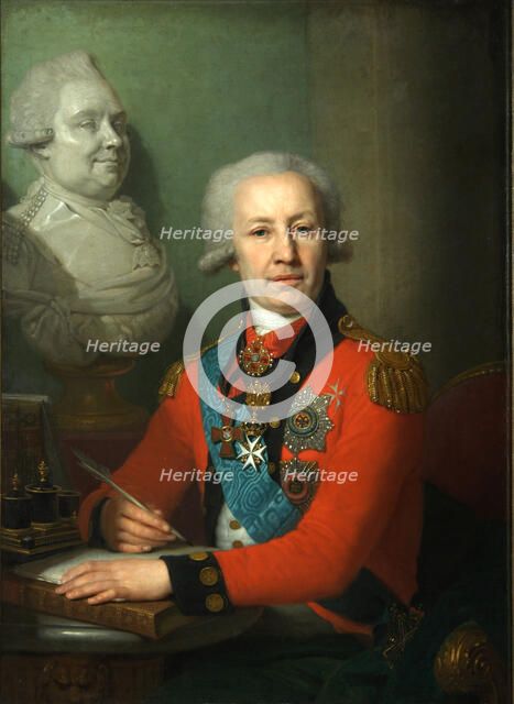 Portrait of baron Alexei Vasilyev, 1800. Artist: Borovikovsky, Vladimir Lukich (1757-1825)
