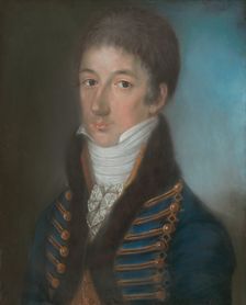 Portrait of Baron Alojz Mednyánszky, around 1804. Creator: Unknown