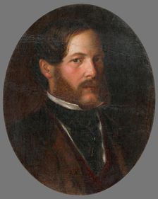 Portrait of Baron Gejza Mednyánszky, 1855. Creator: Kalman Rudnyanszky