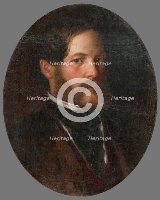 Portrait of Baron Gejza Mednyánszky, 1855. Creator: Kalman Rudnyanszky.