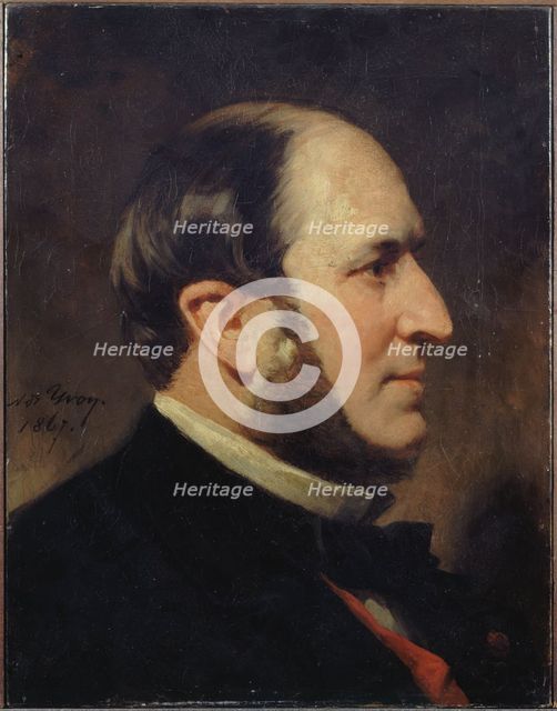 Portrait of Baron Haussmann (1809-1891), prefect of the Seine, 1867. Creator: Unknown.