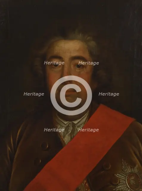 Portrait of Baron Ivan Antonovich Cherkasov (1692-1758), Second Half of the 18th cen. Creator: Anonymous.